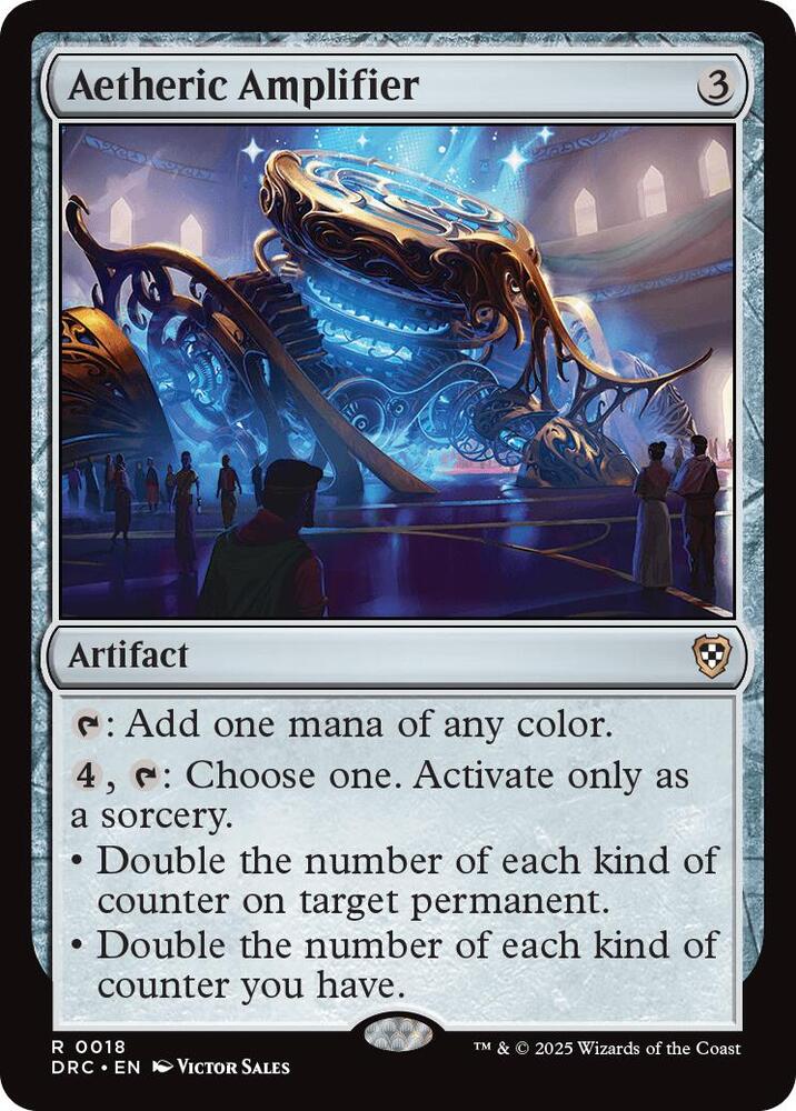 Aetheric Amplifier 18 card from Commander: Aetherdrift