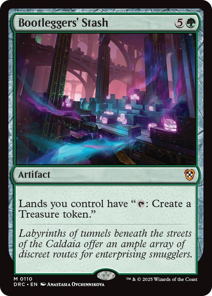 Bootleggers' Stash 110 card from Commander: Aetherdrift