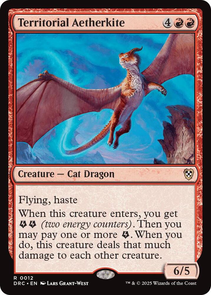 Territorial Aetherkite 12 card from Commander: Aetherdrift