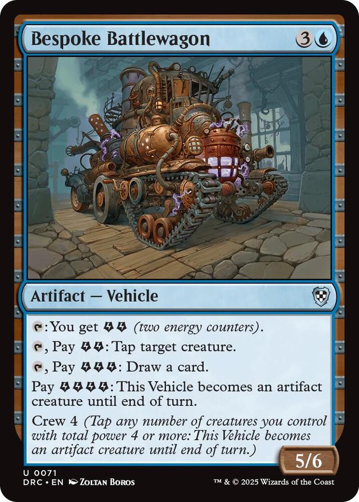 Bespoke Battlewagon 71 card from Commander: Aetherdrift