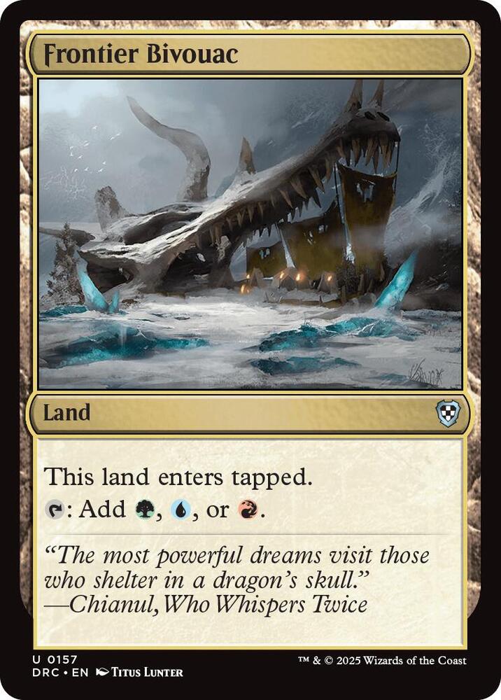 Frontier Bivouac 157 card from Commander: Aetherdrift