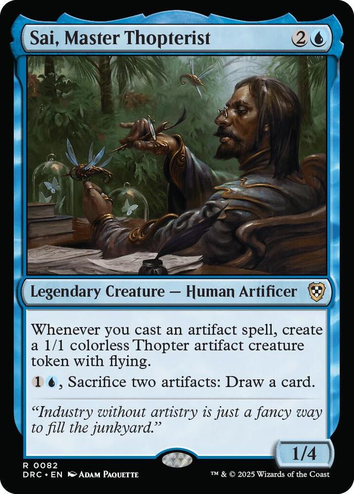 Sai, Master Thopterist 82 card from Commander: Aetherdrift