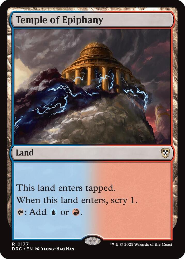 Temple of Epiphany 177 card from Commander: Aetherdrift
