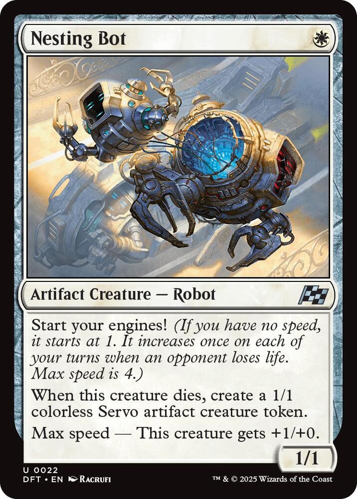 Nesting Bot 22 card from Aetherdrift