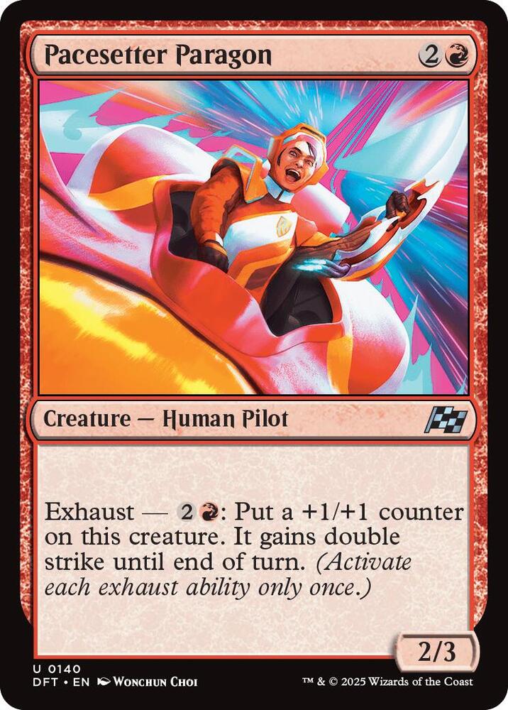 Pacesetter Paragon 140 card from Aetherdrift