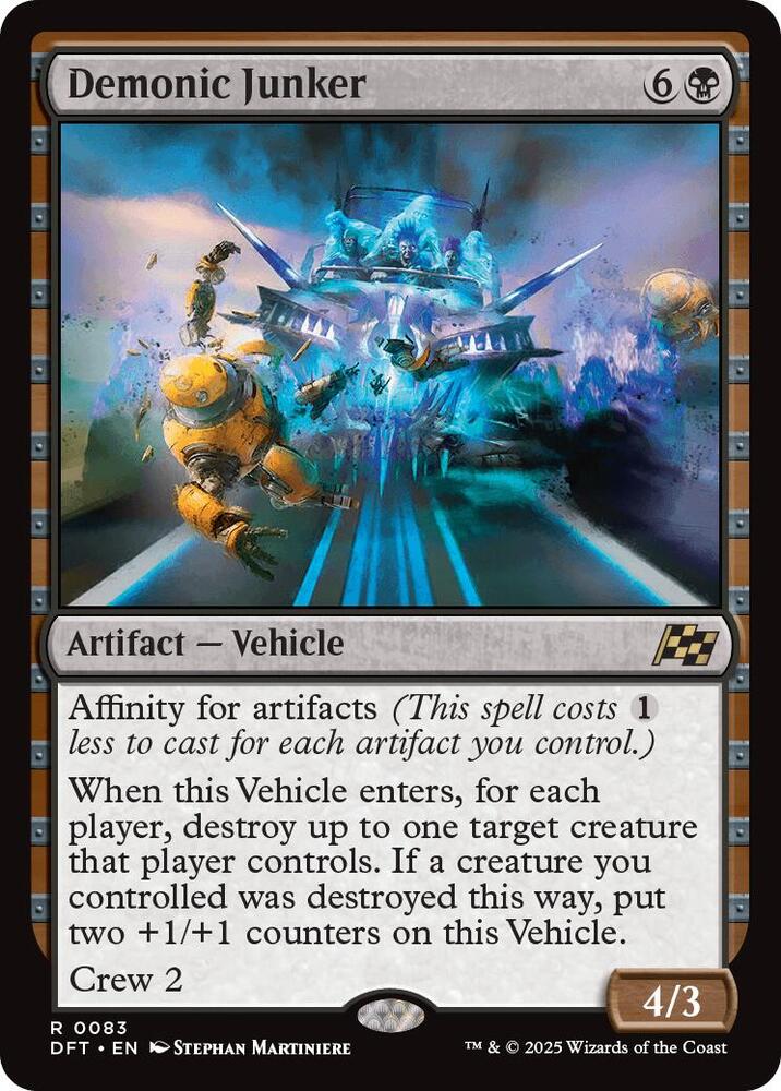 Demonic Junker 83 card from Aetherdrift