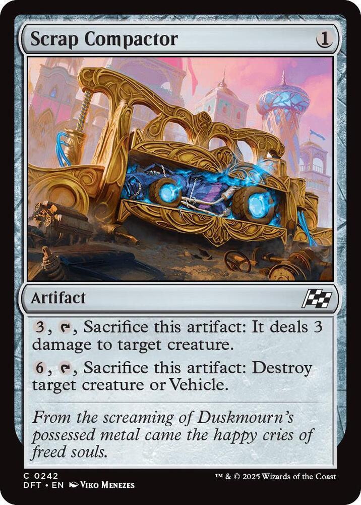 Scrap Compactor 242 card from Aetherdrift