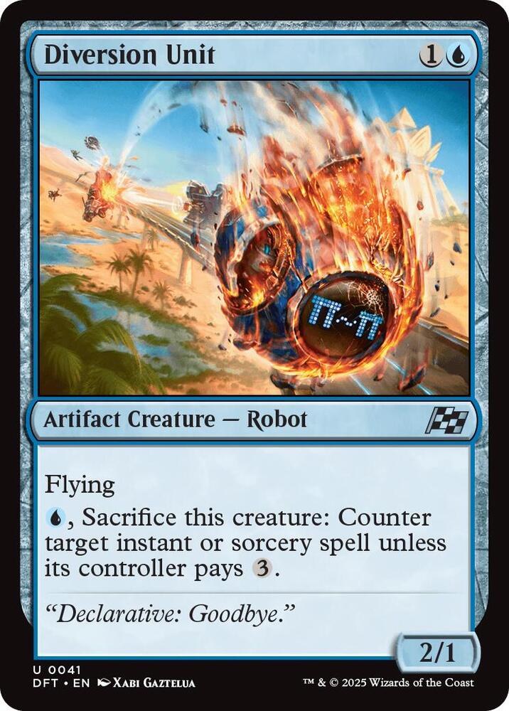 Diversion Unit 41 card from Aetherdrift