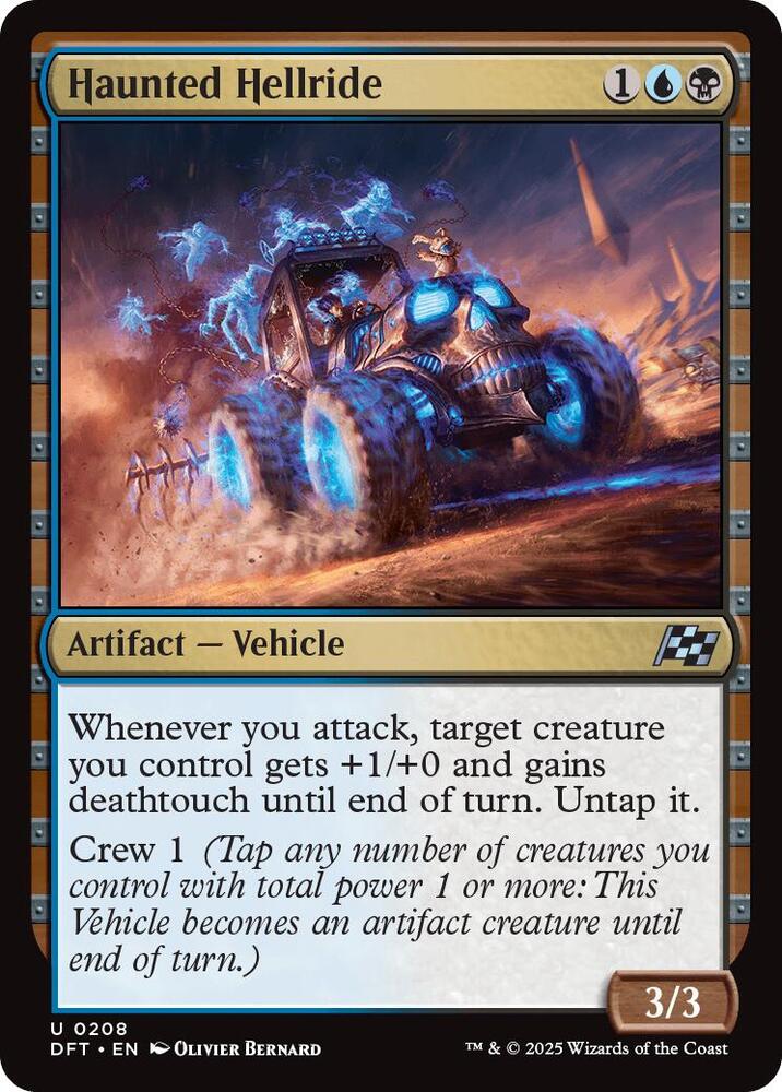 Haunted Hellride 208 card from Aetherdrift