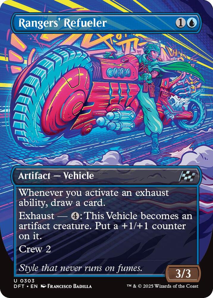 Rangers' Refueler (Borderless) 303 card from Aetherdrift