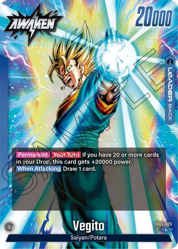 Vegito FB05-025 card from New Adventure