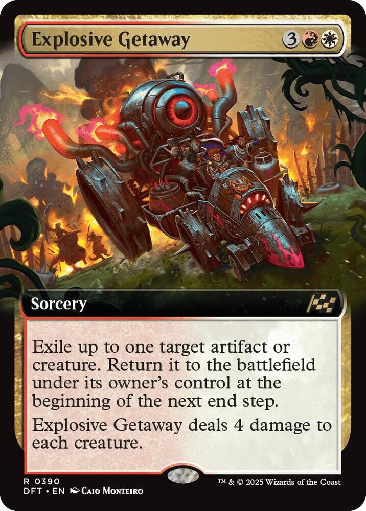 Explosive Getaway (Extended Art) 390 card from Aetherdrift
