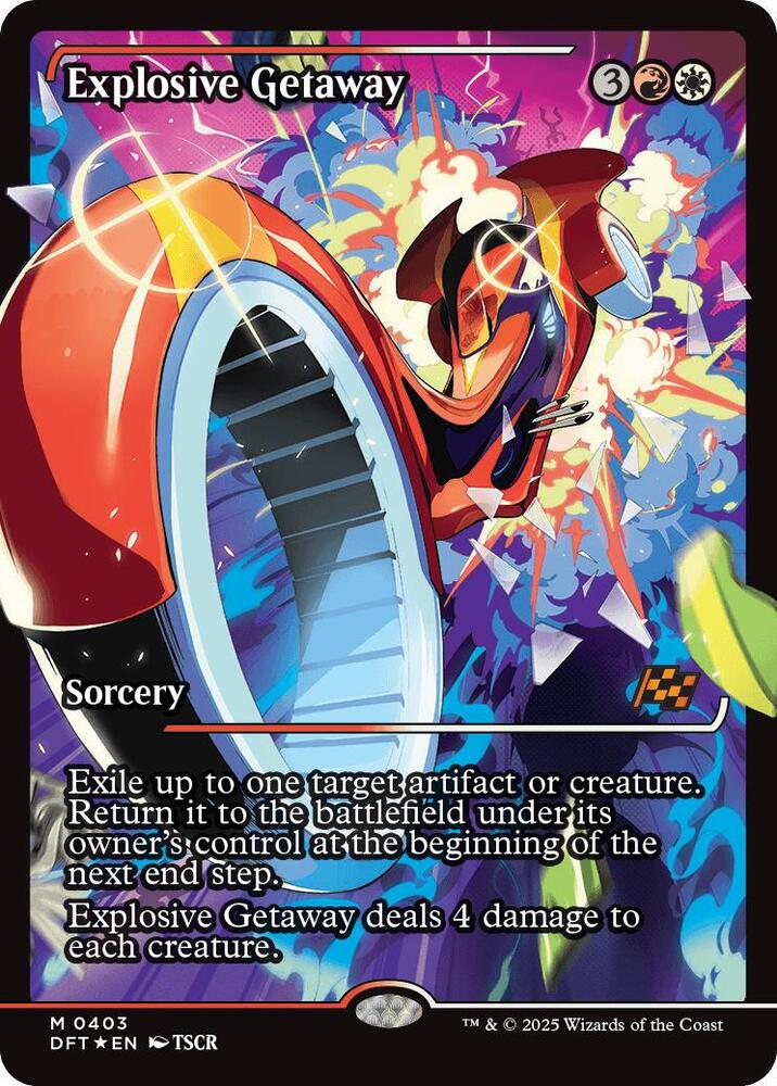 Explosive Getaway (Showcase) 403 card from Aetherdrift