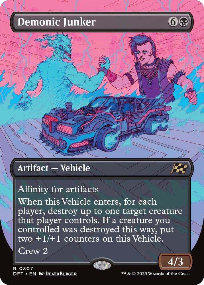 Demonic Junker (Borderless) 307 card from Aetherdrift