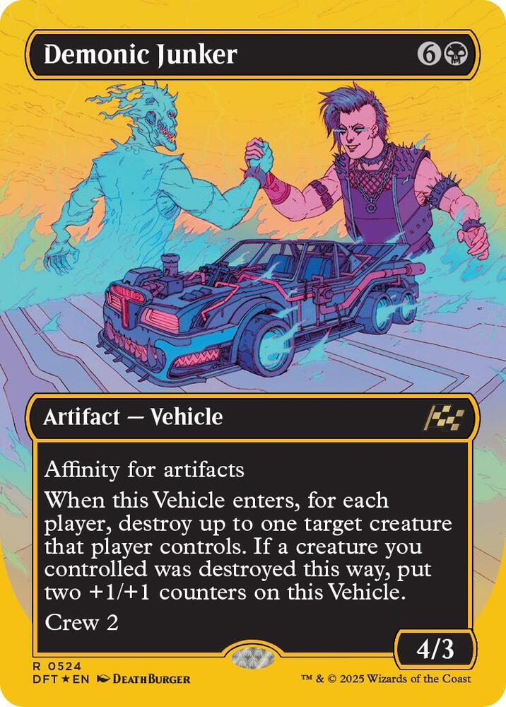 Demonic Junker (Borderless) (First-Place Foil) 524 card from Aetherdrift
