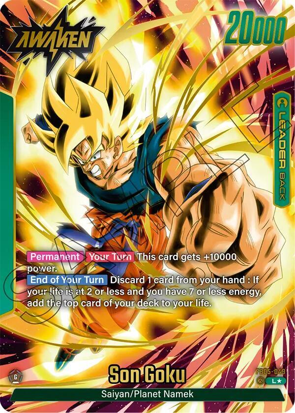 Son Goku (Alternate Art) FB05-049 card from New Adventure