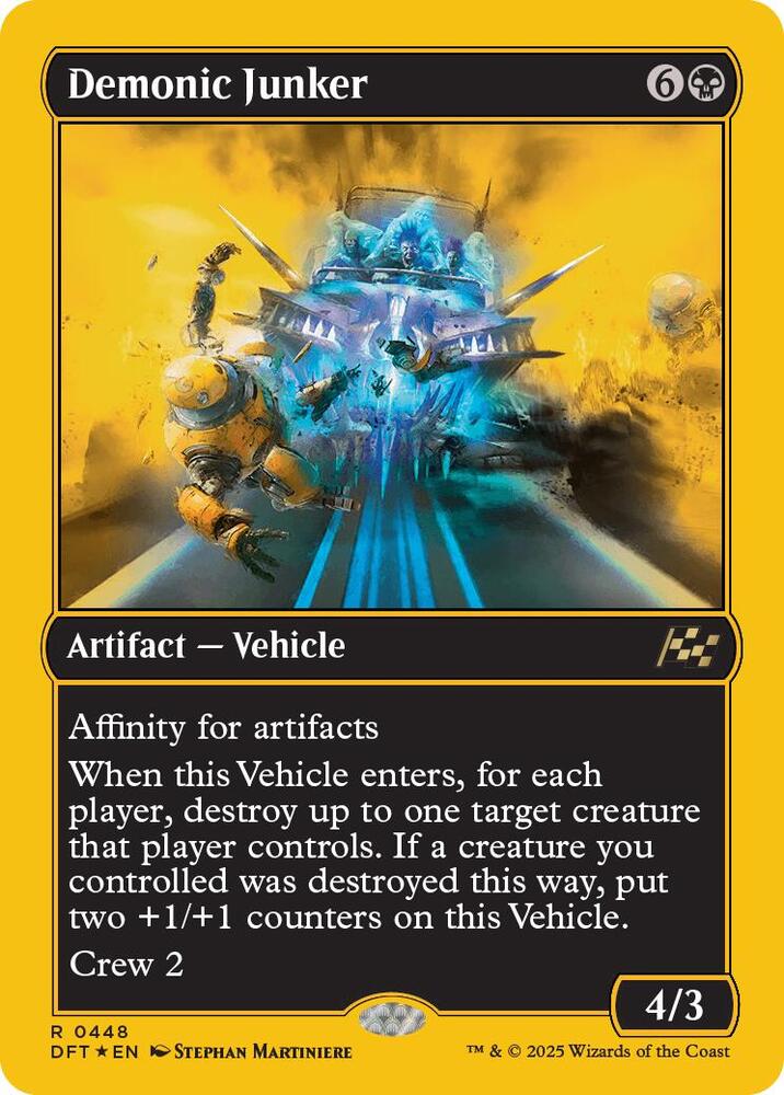 Demonic Junker (First-Place Foil) 448 card from Aetherdrift