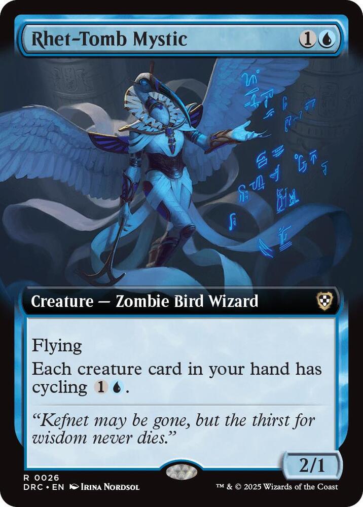Rhet-Tomb Mystic (Extended Art) 26 card from Commander: Aetherdrift