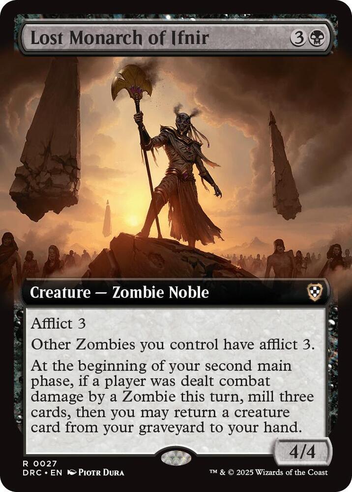Lost Monarch of Ifnir (Extended Art) 27 card from Commander: Aetherdrift