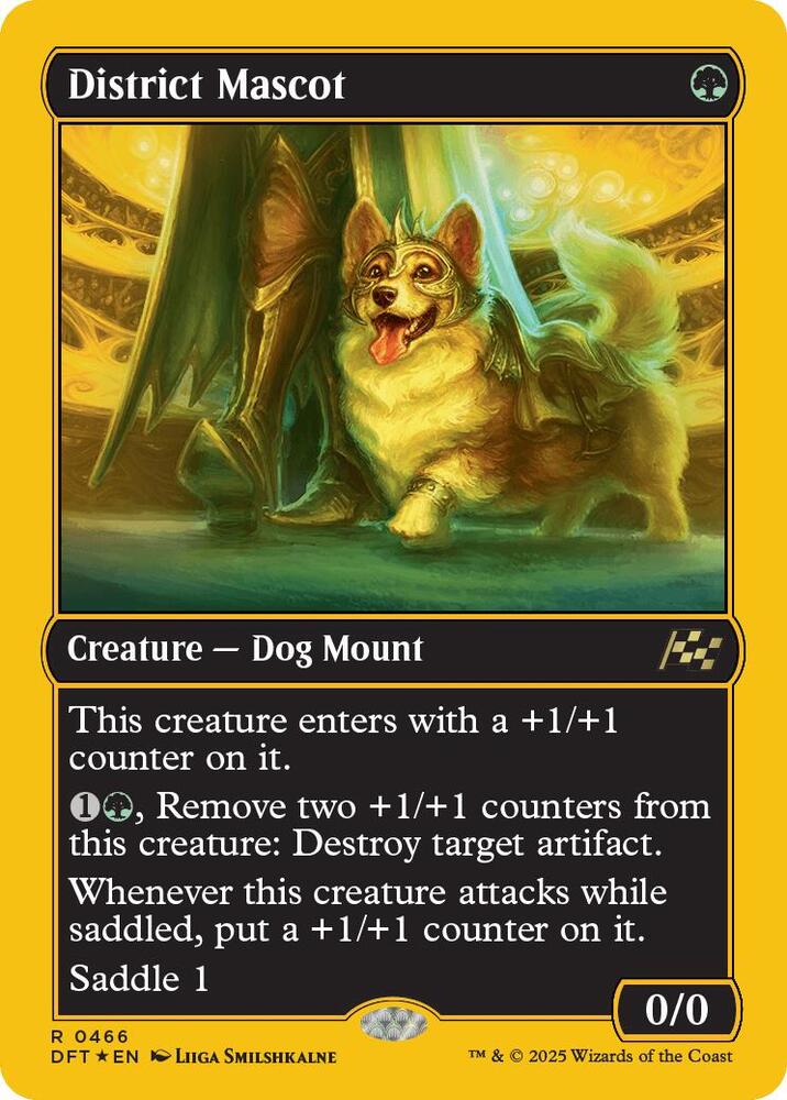 District Mascot (First-Place Foil) 466 card from Aetherdrift