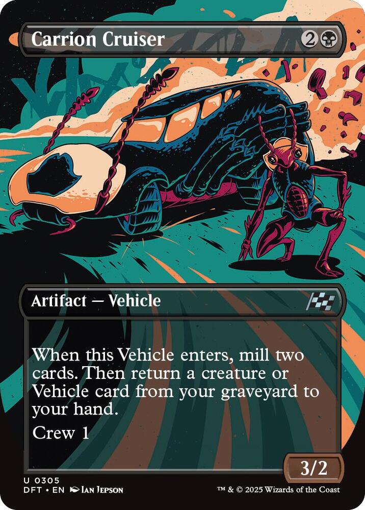 Carrion Cruiser (Borderless) 305 card from Aetherdrift