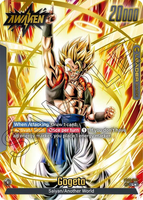 Gogeta (Alternate Art) FB05-095 card from New Adventure