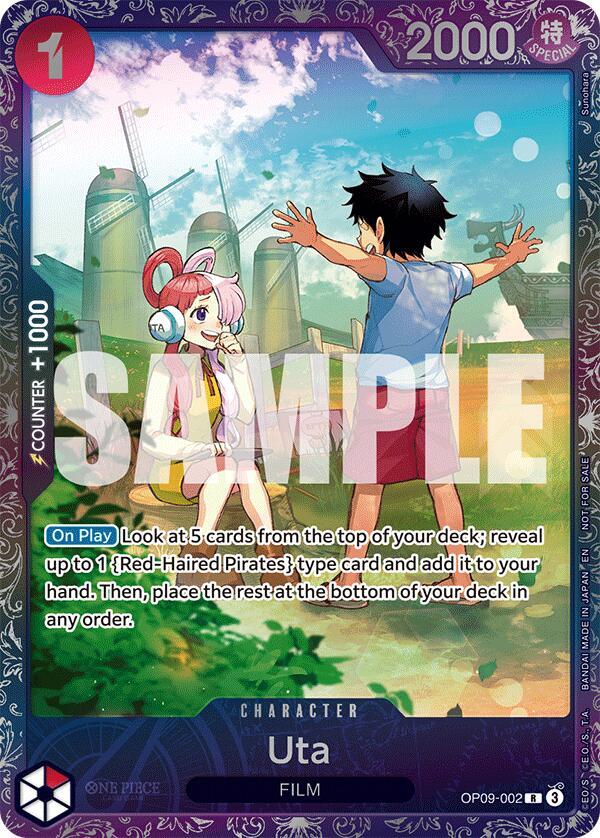 Uta (Treasure Cup 2025) OP09-002 card from One Piece Promotion Cards