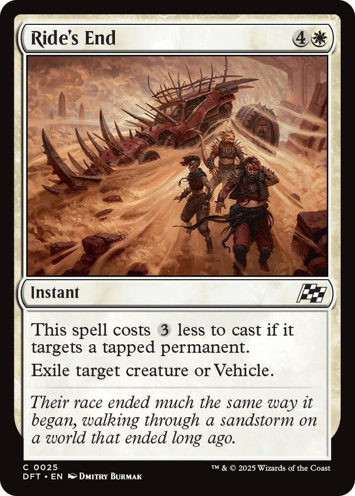 Ride's End 25 card from Aetherdrift