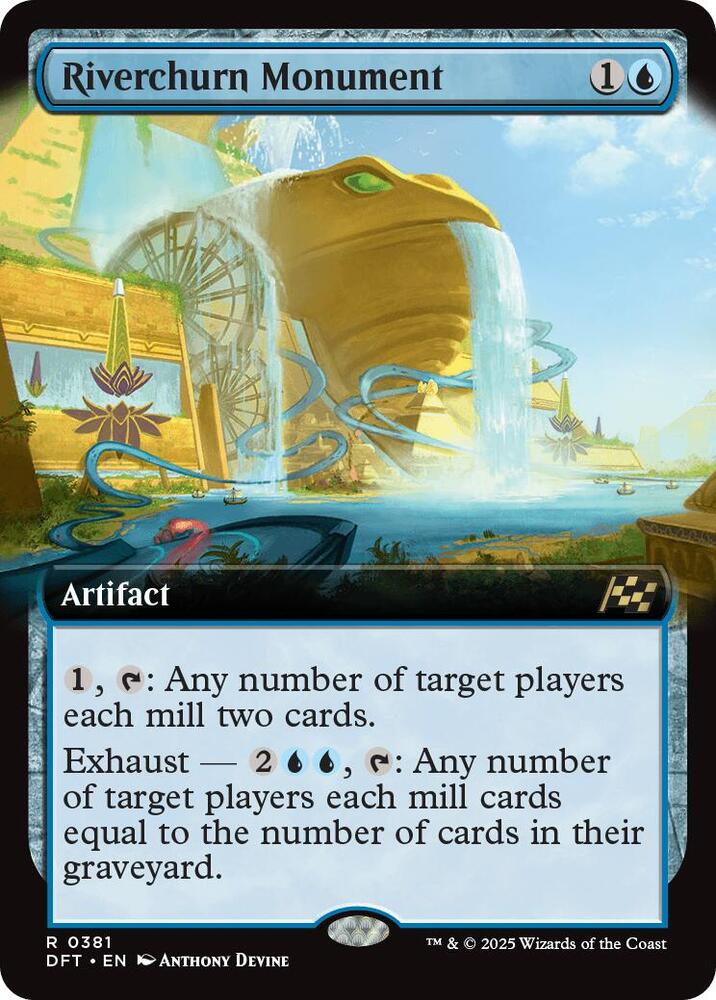 Riverchurn Monument (Extended Art) 381 card from Aetherdrift