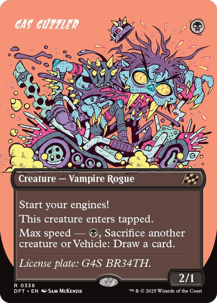 Gas Guzzler (Borderless) 338 card from Aetherdrift