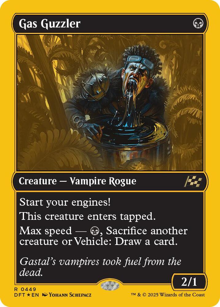 Gas Guzzler (First-Place Foil) 449 card from Aetherdrift