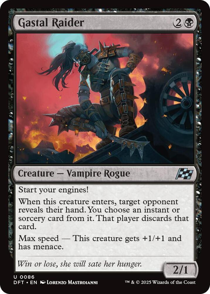 Gastal Raider 86 card from Aetherdrift