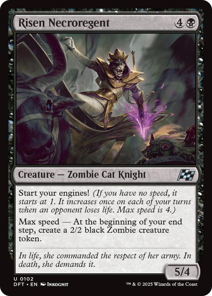 Risen Necroregent 102 card from Aetherdrift