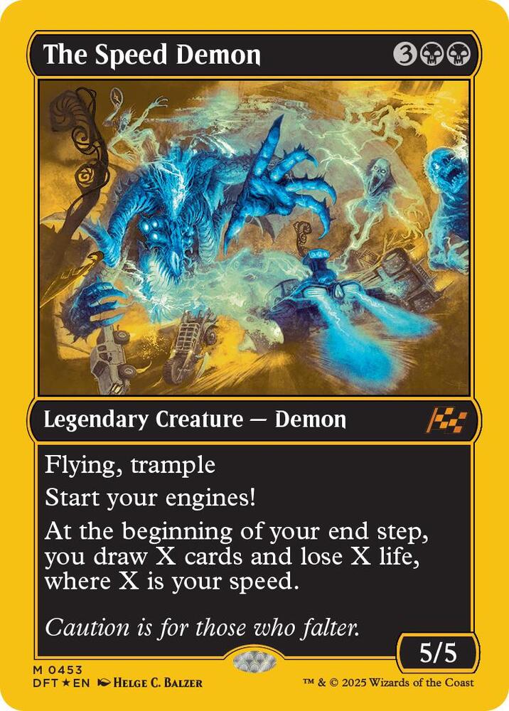 The Speed Demon (First-Place Foil) 453 card from Aetherdrift