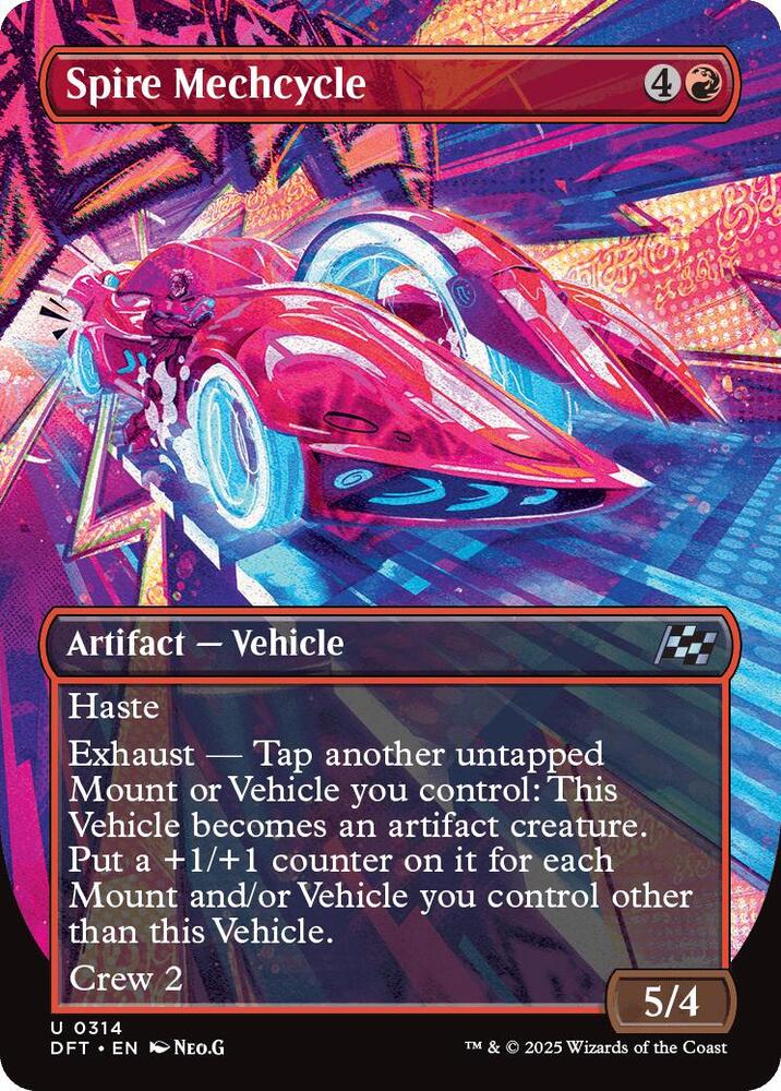 Spire Mechcycle (Borderless) 314 card from Aetherdrift