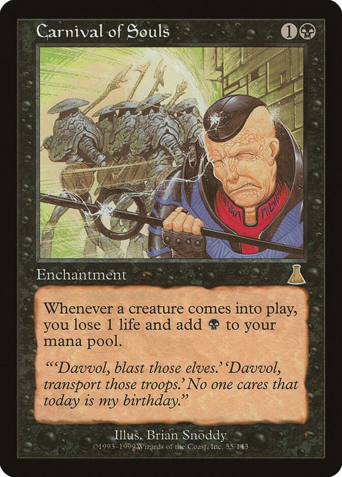 Carnival of Souls 55 card from Urza's Destiny