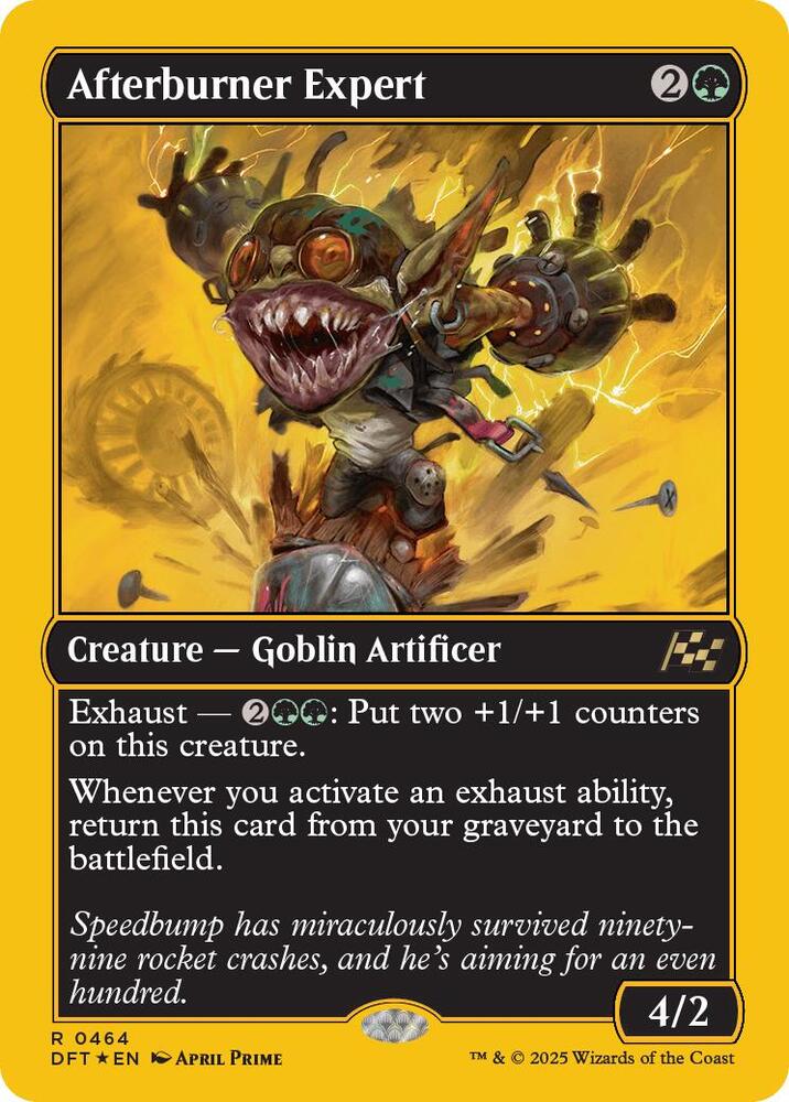 Afterburner Expert (First-Place Foil) 464 card from Aetherdrift