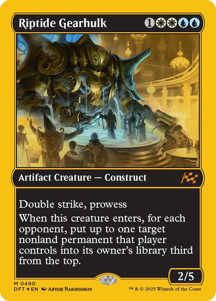 Riptide Gearhulk (First-Place Foil) 490 card from Aetherdrift