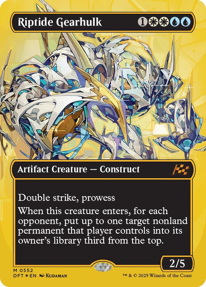 Riptide Gearhulk (Borderless) (First-Place Foil) 552 card from Aetherdrift