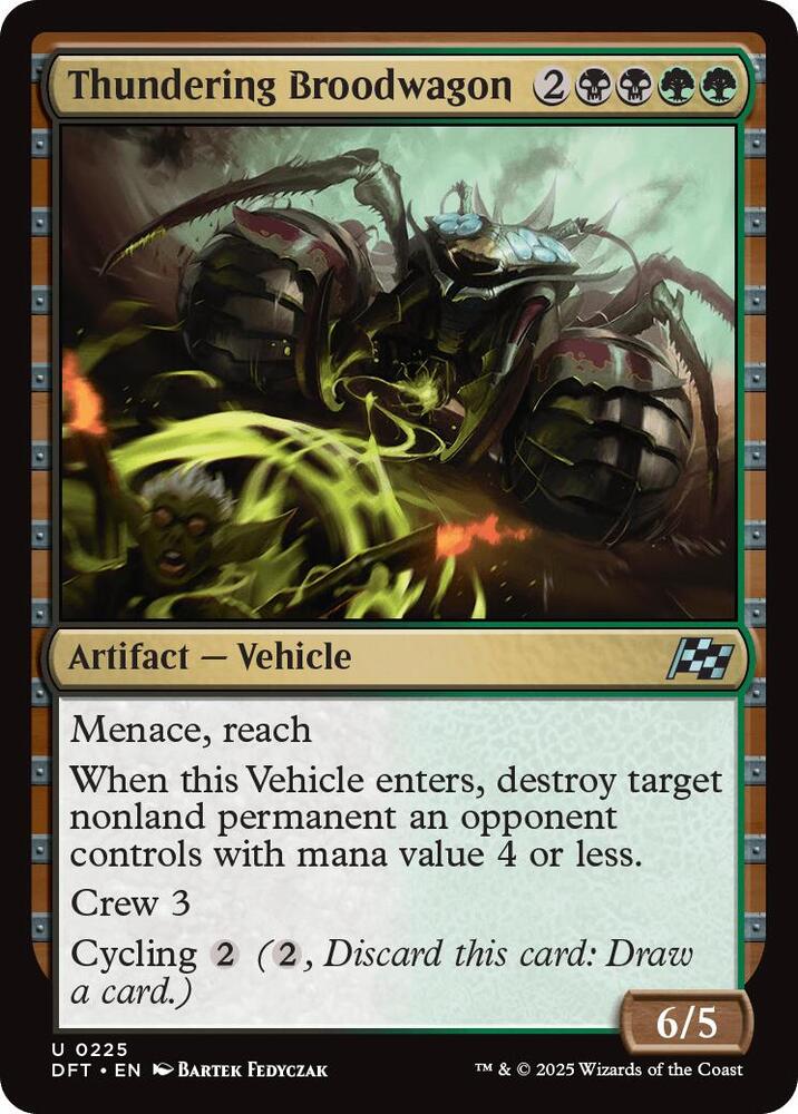 Thundering Broodwagon 225 card from Aetherdrift