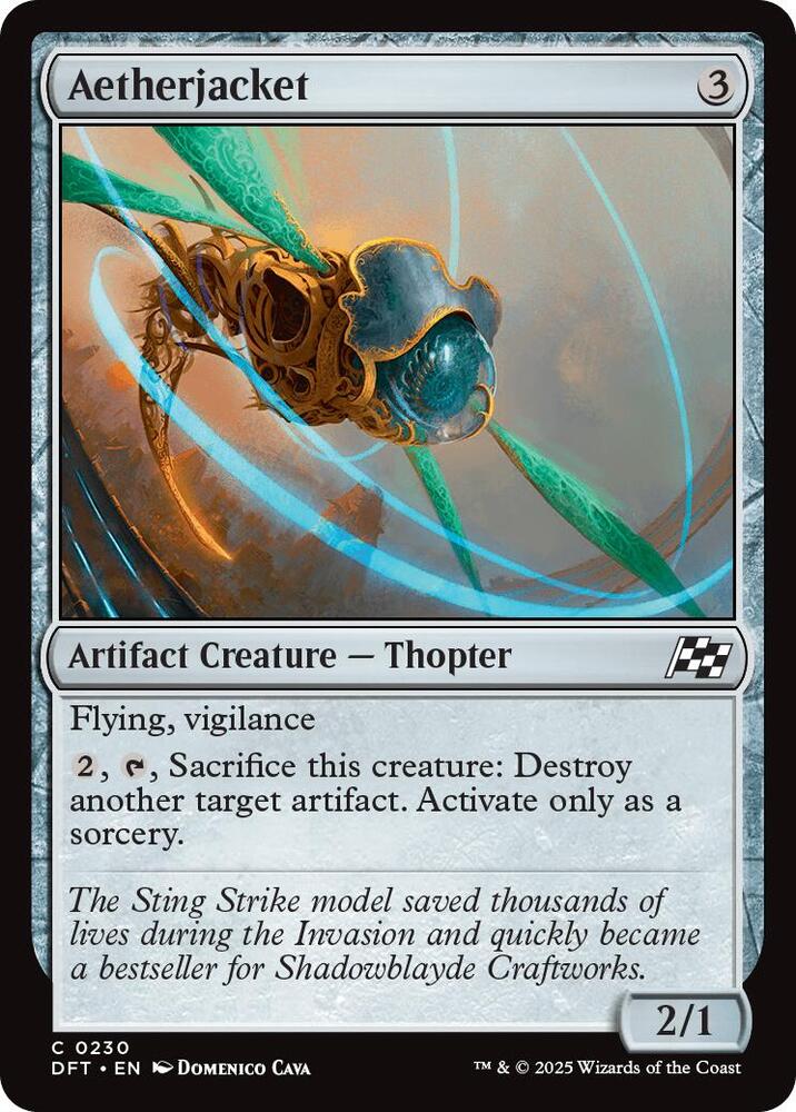 Aetherjacket 230 card from Aetherdrift