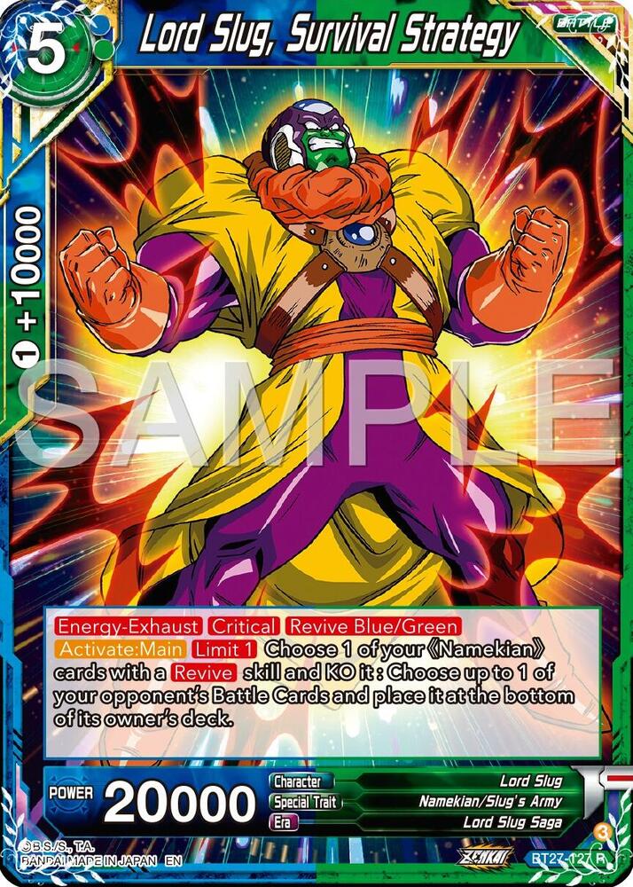 Lord Slug, Survival Strategy BT27-127 card from History of Z