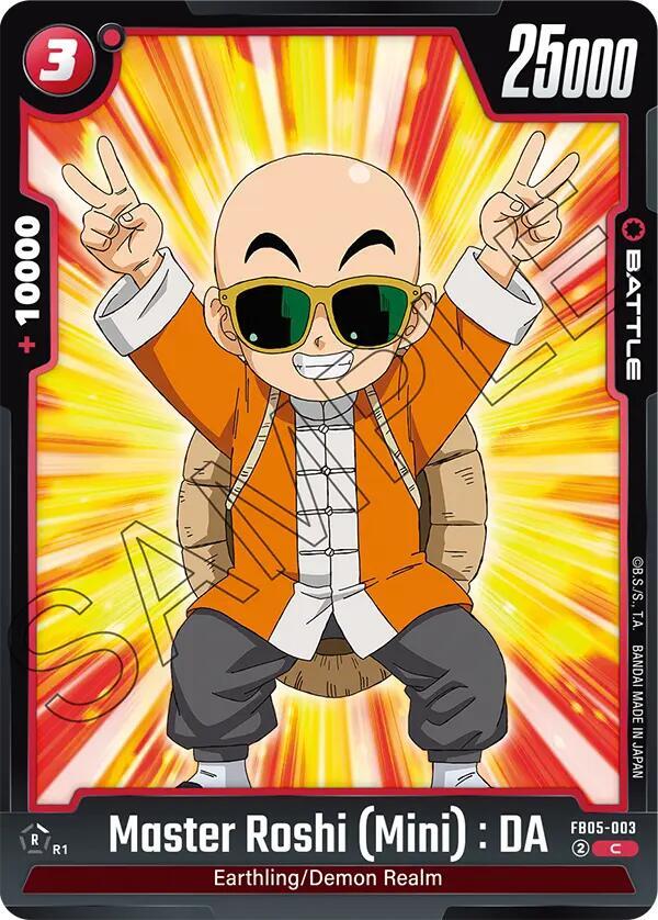 Master Roshi (Mini) : DA FB05-003 card from New Adventure
