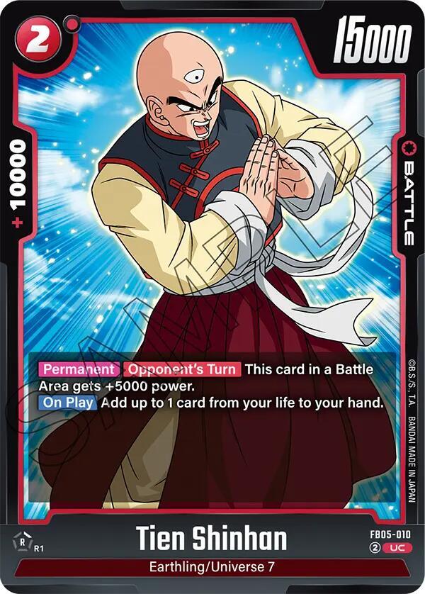 Tien Shinhan FB05-010 card from New Adventure