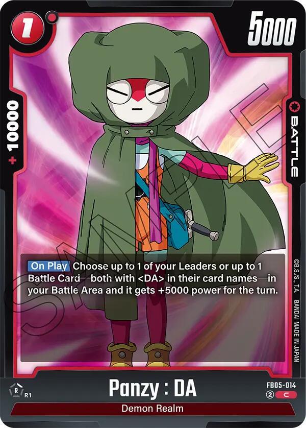 Panzy : DA FB05-014 card from New Adventure