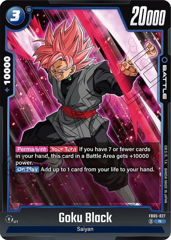 Goku Black FB05-027 card from New Adventure