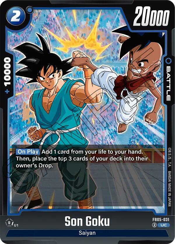 Son Goku FB05-031 card from New Adventure