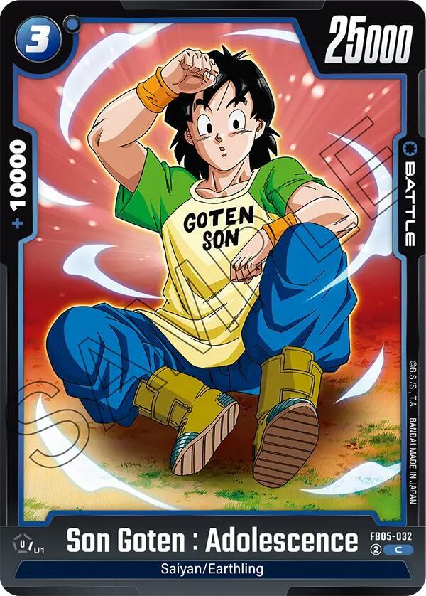Son Goten : Adolescence FB05-032 card from New Adventure