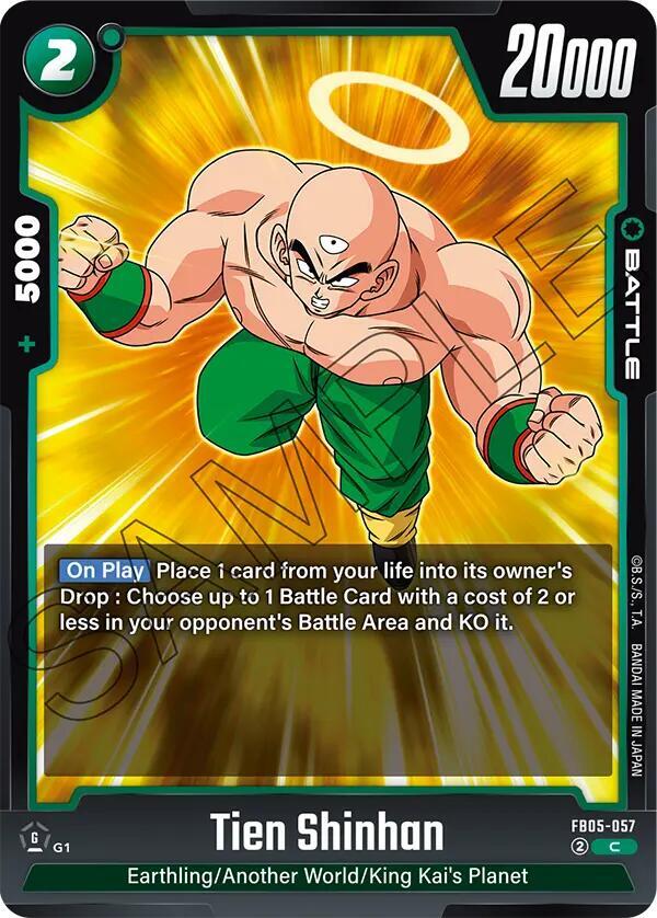Tien Shinhan FB05-057 card from New Adventure