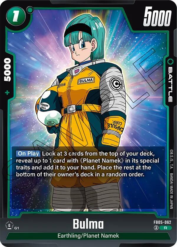 Bulma FB05-062 card from New Adventure